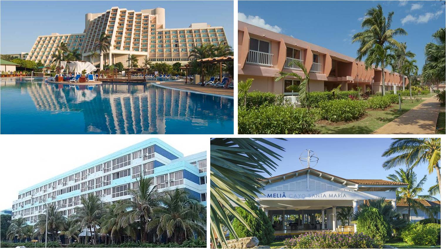 6 hoteles en cuba con toco incluido