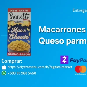 Macarrones con queso parmesano
